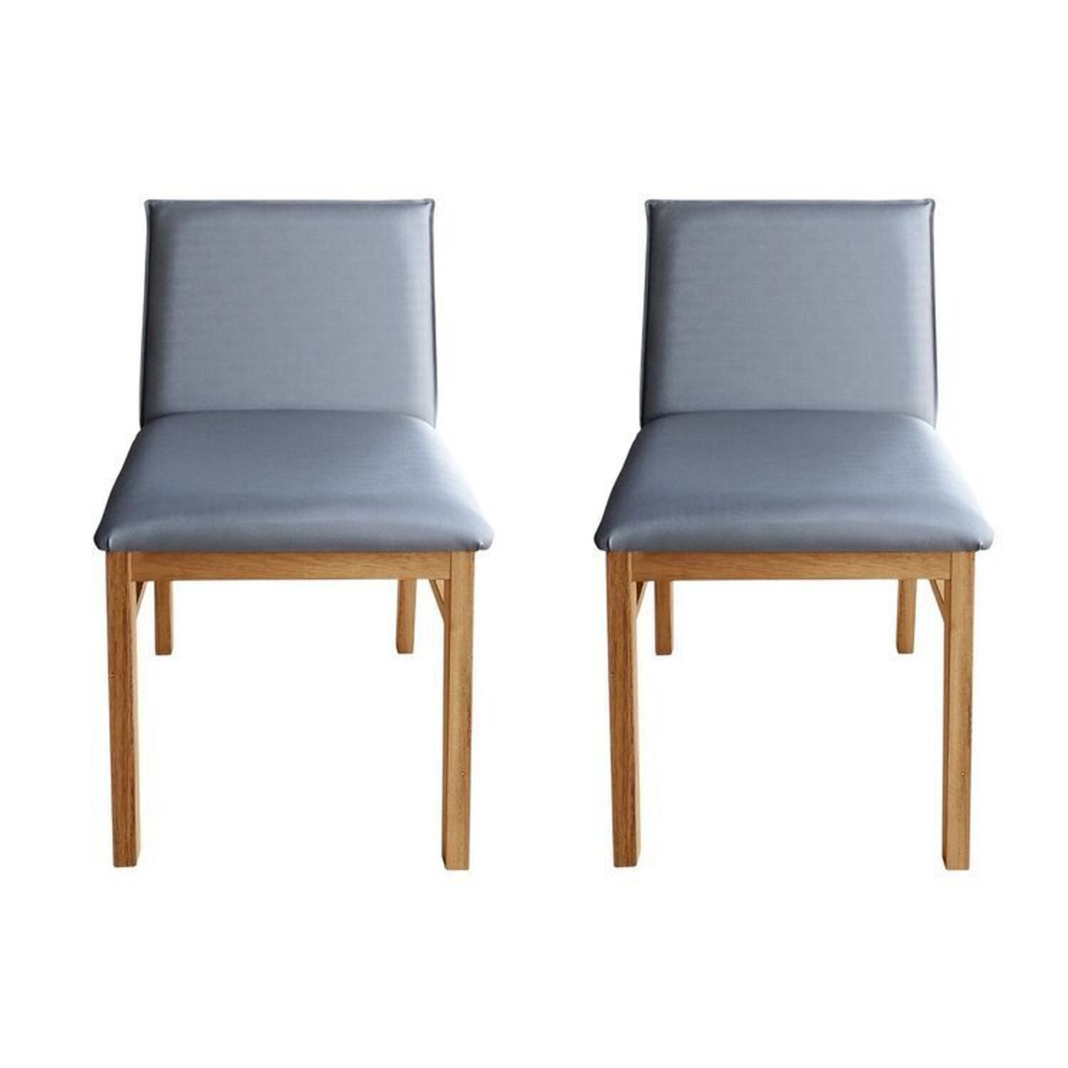 Kit 2 Cadeiras Rope Em Madeira Maciça De Eucalipto Factor Cinza/marrom