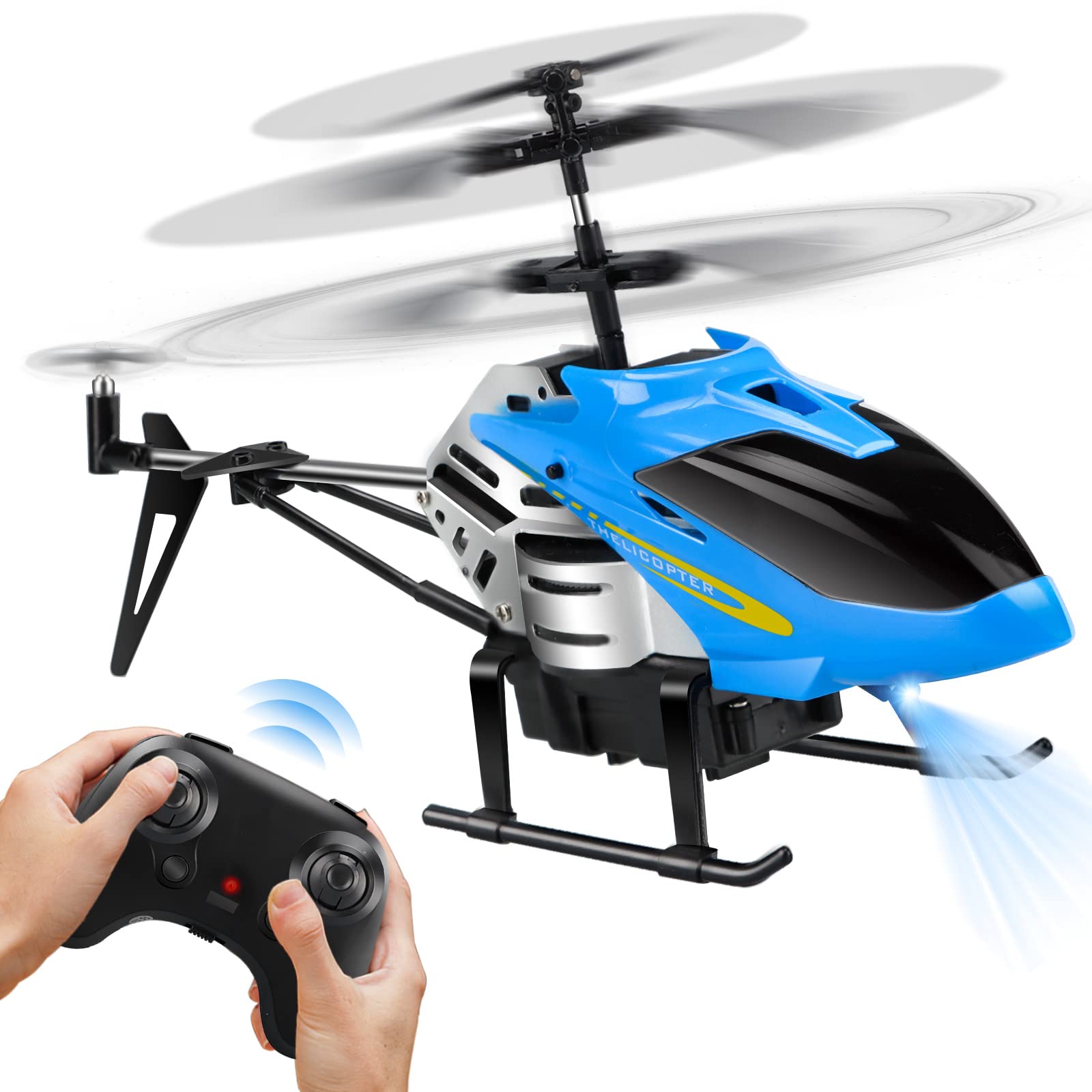 Helicóptero Rc Dolanus Remote Control One Key Take-off Blue
