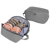Bolsa Organizadora De Roupa Íntima De Viagem Mosstyus Impermeável Cinza