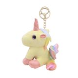 Chaveiro De Unicórnio De Pelúcia Mosstyus Kawaii De Pelúcia Amarelo