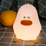 Luz Noturna Ledholyt Chicke Silicone Para Bebê Com Recarga Usb