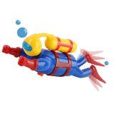 Brinquedo De Banho Wind-up Diver Nextake Frogman Com Equipamentos De Mergulho