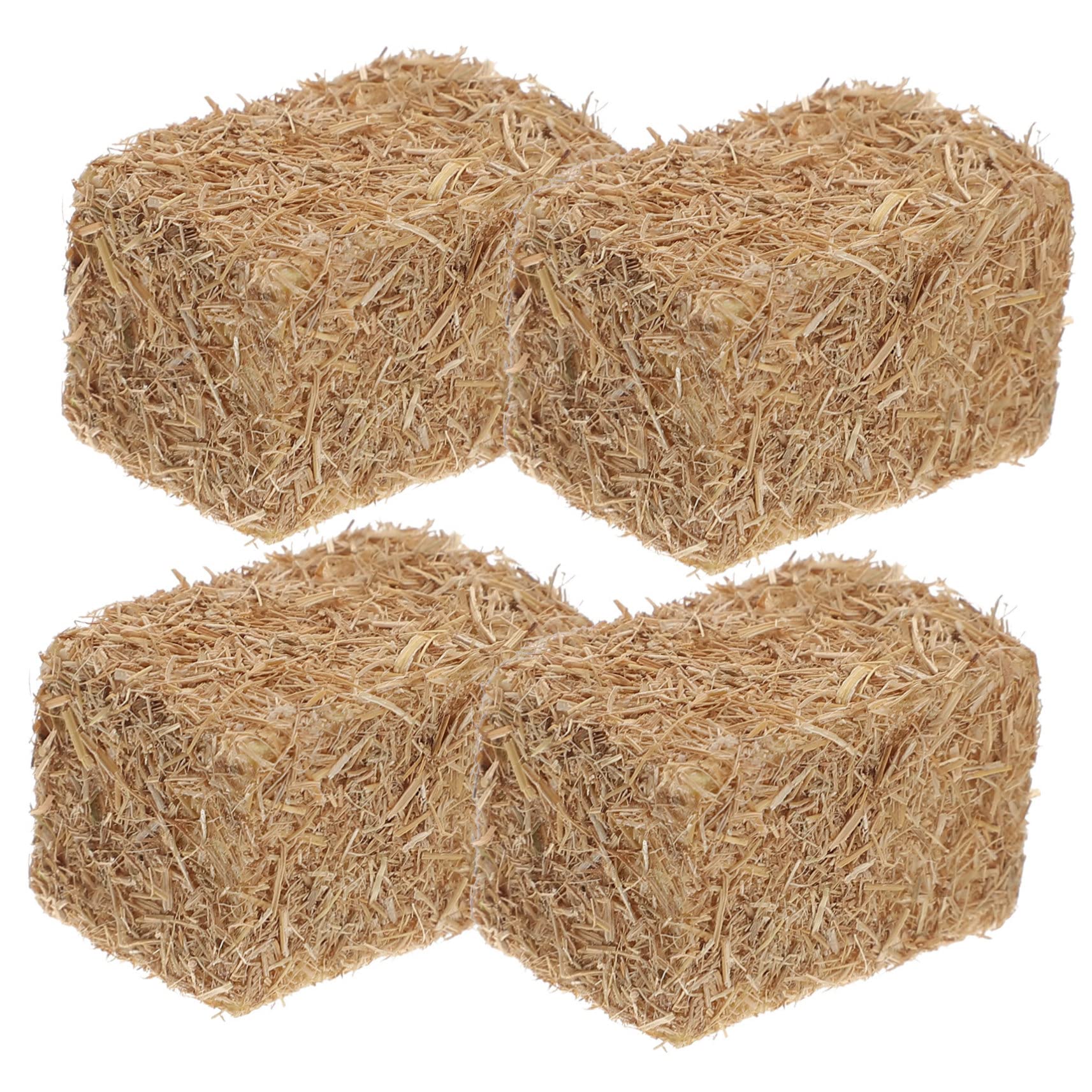Estatueta Em Miniatura Mini Haystack Mini Barn Bales, 4 Peças Feltechelectr