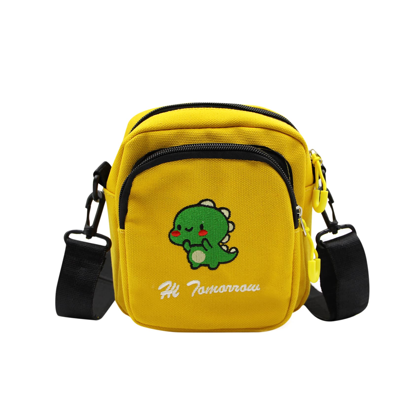 Bolsa Mensageira De Ombro Mosstyus Canvas Cartoon Dinosaur