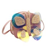 Bolsa Tiracolo Feminina Mosstyus, Bolsa Pequena De Couro Pu Rosa