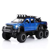 Caminhonetes De Brinquedo Sasbsc Para Meninos F150 Raptor, Modelo De Metal Fundido Sob Pressão Com Som E Luz Para Crianças De 3 Anos Ou Mais, Azul