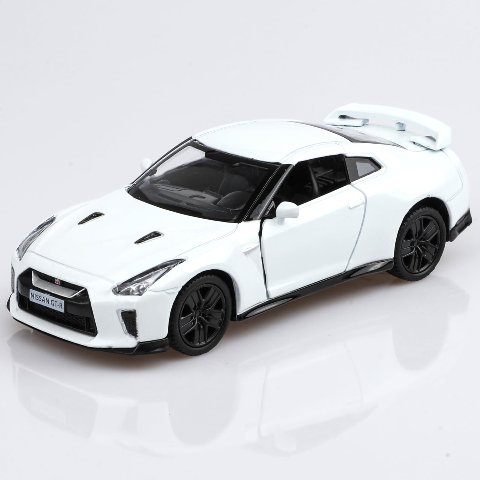 Modelo De Carro Tokaxi Nissan Gtr R35 Escala 1/36 Branco
