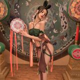 Lingeries De Cosplay Sinroyee Cheongsam Anime Maid Dress Feminino