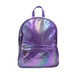 Mochila Mosstyus Holographic Iridescent Ombro Roxa