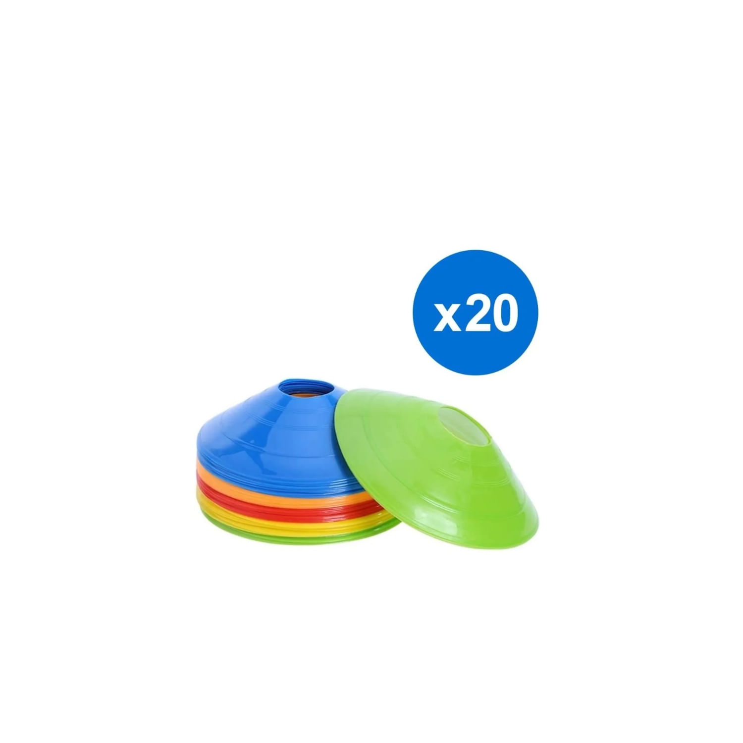 Conjunto De Cones De Lentilha Para Treinamento Físico, 20 Unidades Crossfit