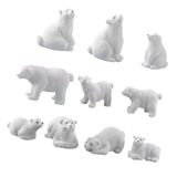 Decorações De Natal Feltechelectr Miniature Polar Bear X10