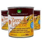 Kit 3 Doce De Leite Zero Lac Zero Açucar S Lourenço 330G