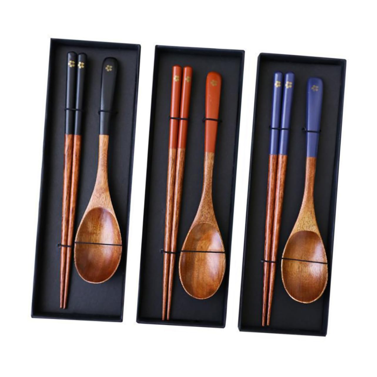 Conjunto De Talheres Feltechelectr, Colher De Madeira De Estilo Japonês, 3 Conjuntos