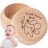 Organizador De Lembranças Infantis De Madeira Tooth Fairy Box