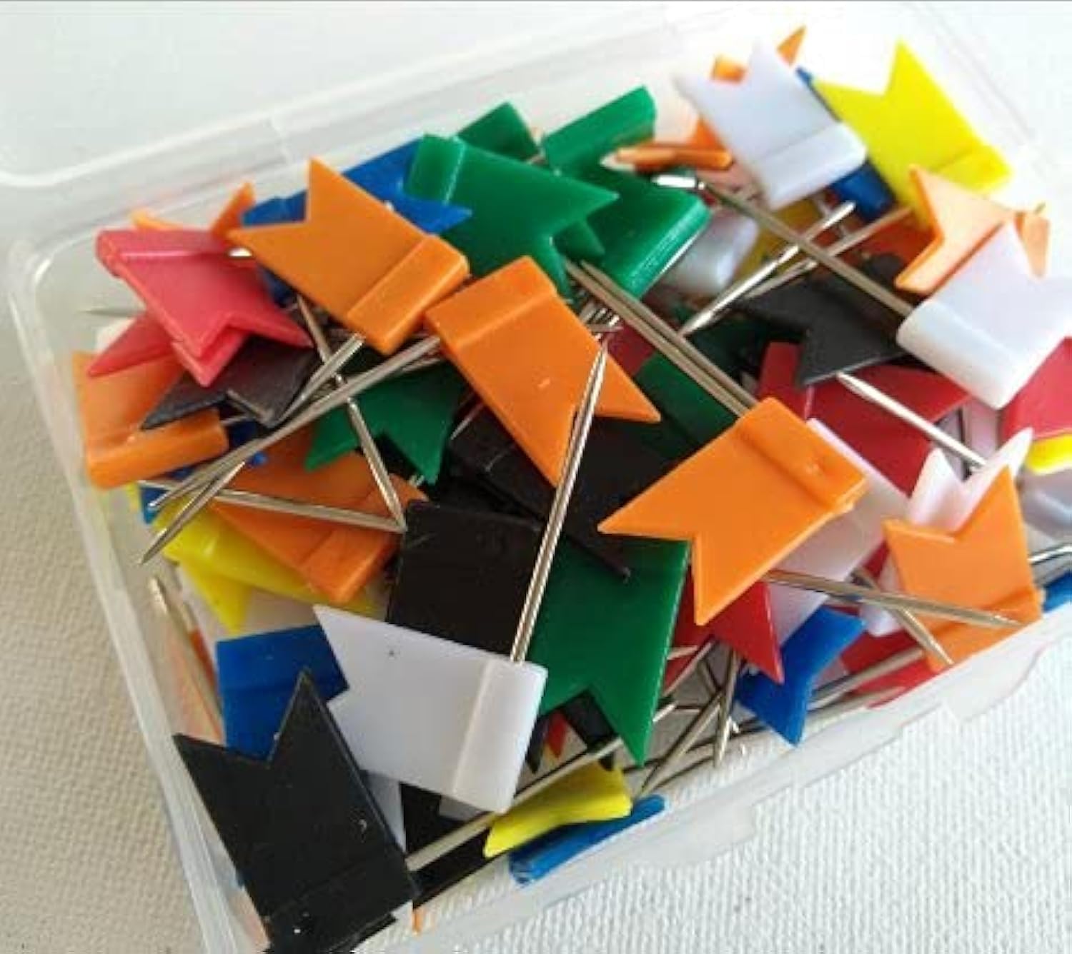 Push Pins Woiwo 100pcs, Mapa Colorido Decorativo Com Bandeira