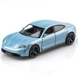 Presente Infantil Diecast Car Tokaxi Porsche Taycan Turbo Em Escala 1/36