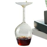 Copo De Vinho De Cabeça Para Baixo, Vidro De Borosilicato Inquebrável De 414 Ml