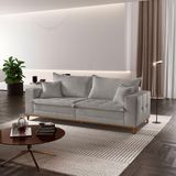 Sofá Matrix 02 Módulos De 80cm B25cm Meu Sofá Online A230 Linho Cinza