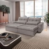 Sofá Grecia Veludo 02 Módulos De 100m B25cm Meu Sofá Online B026 Veludo Prata