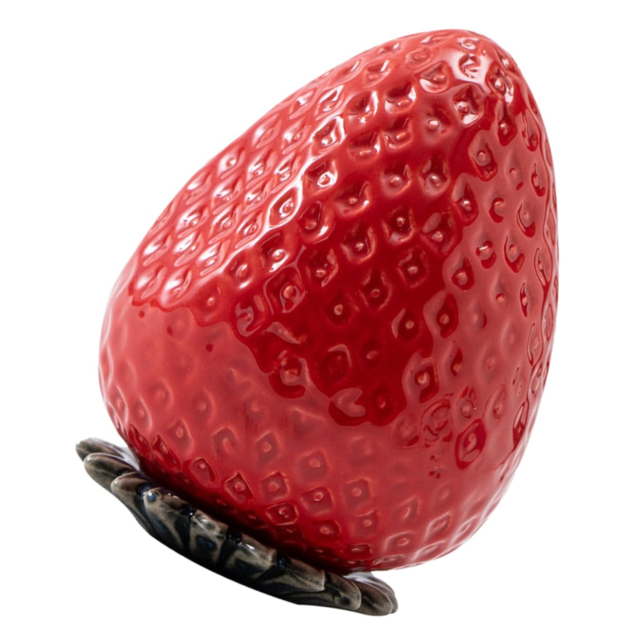 Vasilha De Chá Feltechelectr Strawberry Ceramic Com Tampa 9x6,7cm