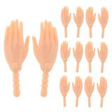 Mão De Boneca Articulada Para Fazer Bonecas 10 Peças Feltechelectr