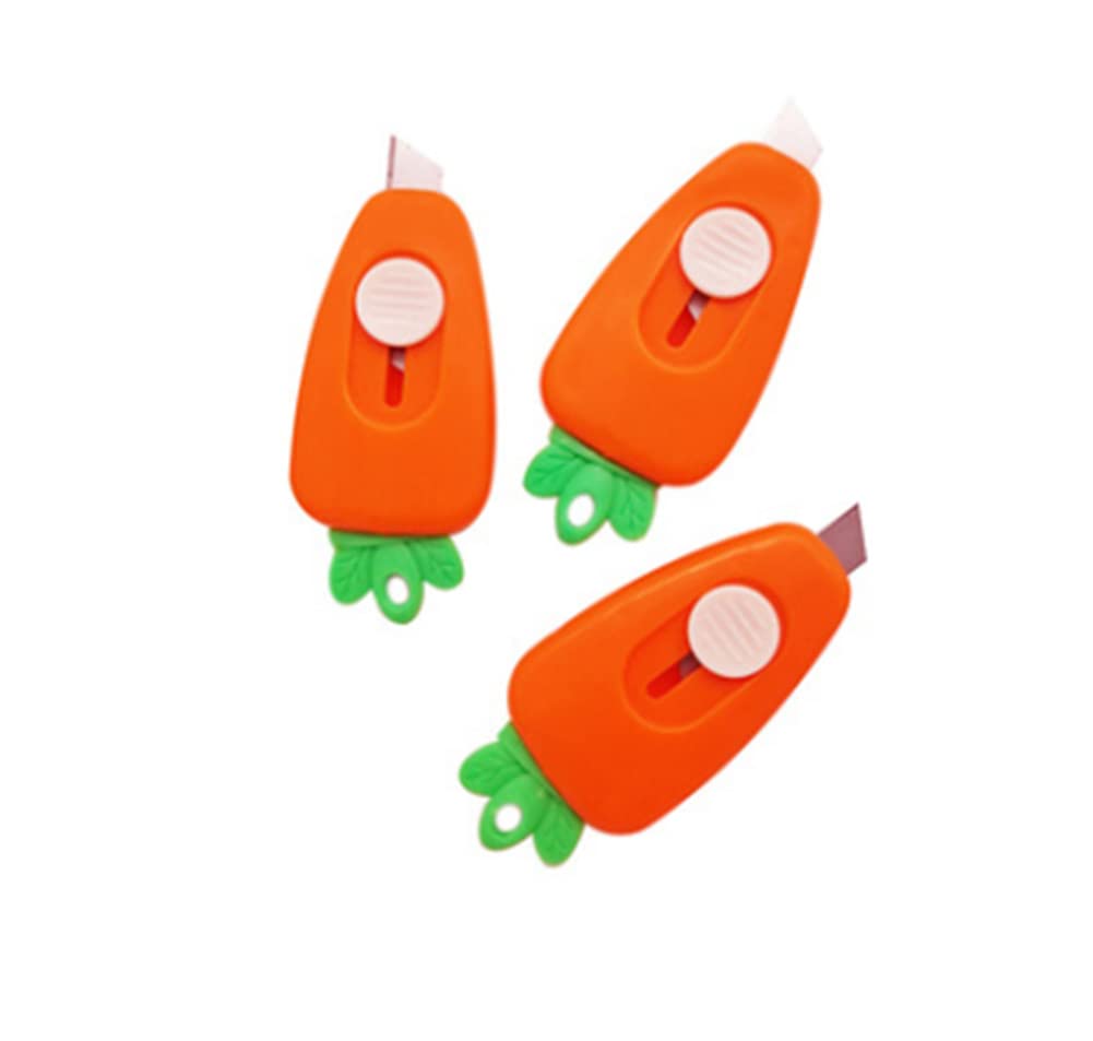 Ferramenta De Contabilidade Manual Box Cutter Woiwo Cute Carrot, 3 Peças