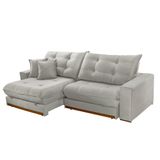 Sofá Duque Dois Módulos De 80cm B25cm Meu Sofá Online B026 Veludo Prata