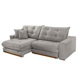 Sofá Duque Dois Módulos De 120cm B25cm Meu Sofá Online A230 Linho Cinza