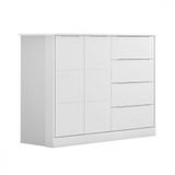 Cômoda Infantil 4 Gavetas 2 Portas 100 Mdf Eloá Phoenix Baby