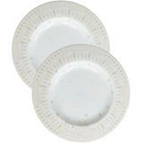 Jogo Prato Sobremesa Lanche 12 Pessoas 12pçs Natal Noel 21cm