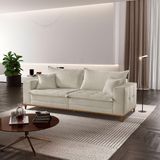 Sofá Matrix 02 Módulos De 80cm B25cm Meu Sofá Online A302 Linho Branco