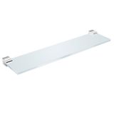 Kit Com 2 Praleteira De Acrílico 60cm Tempo Roca Cromado