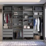 Closet Casal 100% Mdf Bp 4 Vaos 6 Gavetas Sion Urbi