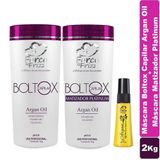 Kit Máscara Capilar Boltox Argan Oil + Matizador + Reparador Capilar Force De Frizz