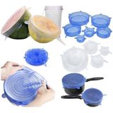 Tampa De Silicone Flexivel Reutilizavel Kit 6 Unidades