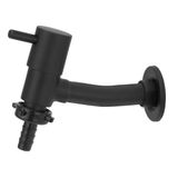 Torneira Link Preto/black Tanque/jardim Parede Bico Metal