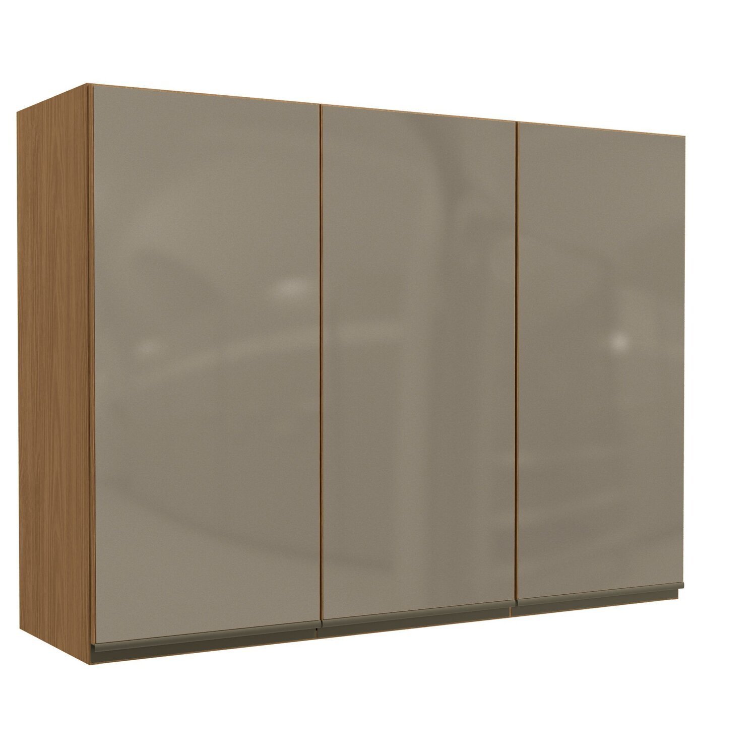 Aéreo 3 Portas De 1200mm De Madeira 80cm De Largura Canela