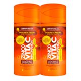 Kit 2 Sabonete Facial Efeito Matte Dermacream Zinco + Vita C Niacinamida 150ml