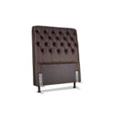Cabeceira De Cama Box Solteiro 88cm Pádua Couro Café