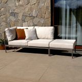 Conjunto Jardim E Varanda 1 Chaise Esquerda 1 Puff Refúgio Cabecasa Madeiramadeira Champanhe/quaker Areia