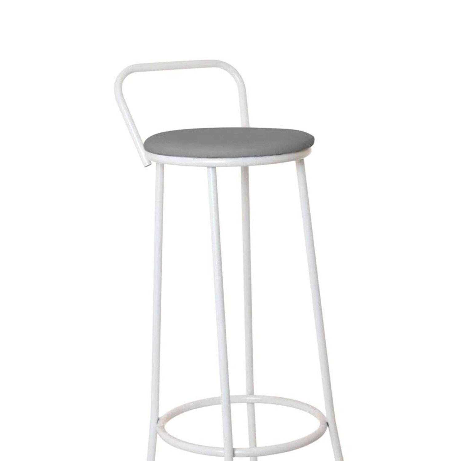 Banqueta Com Asseno Fixo File 70 Cm Cinza