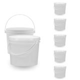 Balde Para Mecânicos 1.8l Branco 5 Pçs