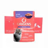 Kit 18un. Ração Úmida Origens Sachê Gatos Castrados Sabor Frango E Carne 85g