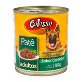 Patê Colosso Premium Para Cães Adultos 280g Sabor Cordeiro