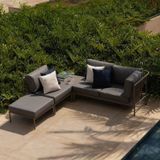 Conjunto Jardim E Varanda 1 Chaise 1 Sofá 1 Puff 1 Mesa Lateral 70cm Refúgio Cabecasa Madeiramadeira Champanhe/cinza Mesclado