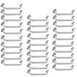 Alça De Apoio Inox Barra 50cm Kit 30 Unidades Acessibilidade Cadeirante Banheiro Idoso Box Suporte Corrimao Segurança