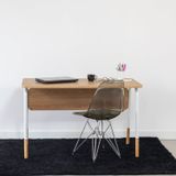 Mesa Escrivaninha Organica 120cm Home Office Flexus Hanover/branco
