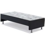 Cama Box Conjugada Solteiro Vazado Cori Preto