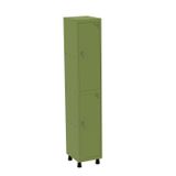 Roupeiro Em Aço Mt 1v 2 Portas - Fechadura Verde Miró