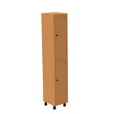 Roupeiro Em Aço Mt 1v 2 Portas - Pitâo Com Prateleira Interna Laranja Picasso
